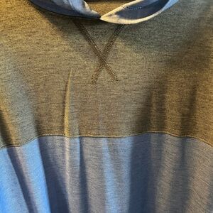 Long sleeve golf hoodie Men's Blue and Gray Hoodie